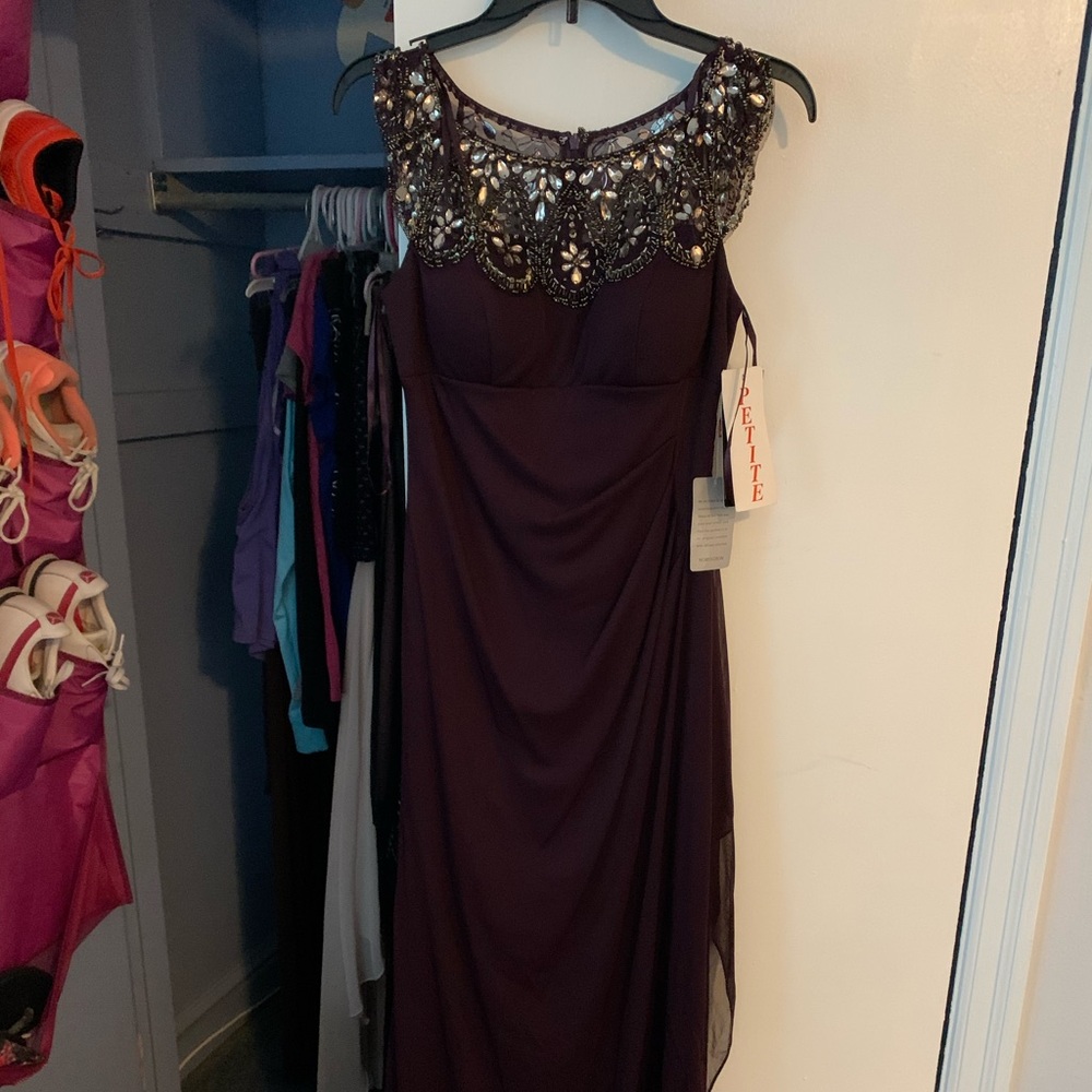 Purple formal dress